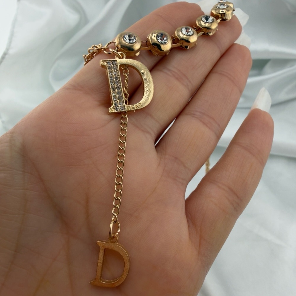 New!!! Unique Gold Initial Pendant Necklace